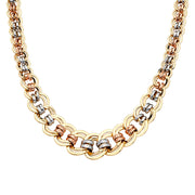 14K Gold Fancy Hollow Necklace - 18'