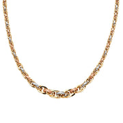 14K Gold Fancy Hollow Necklace - 18'