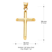 layering chains Religious Prayer Faith God Jesus Christ gold pendant plain cross pendant necklace