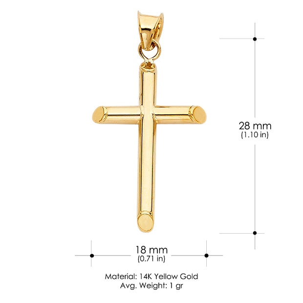 layering chains Religious Prayer Faith God Jesus Christ gold pendant plain cross pendant necklace