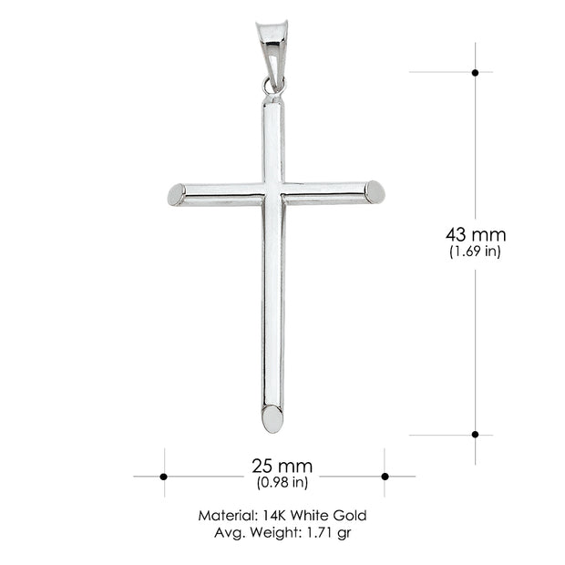 14K Gold Cross Religious Pendant