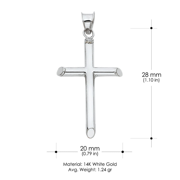 14K Gold Cross Religious Pendant