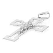 14K Gold Religious Crucifix Charm Pendant