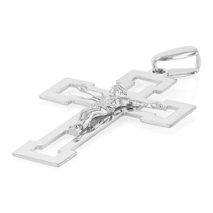 14K Gold Religious Crucifix Charm Pendant