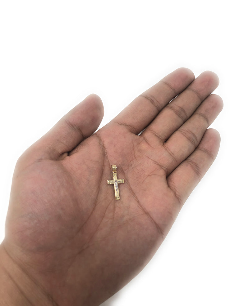 14K Gold Jesus Crucifix Cross Religious Pendant