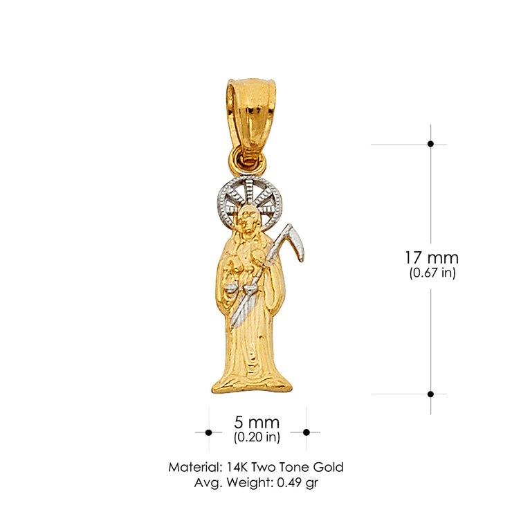 14K Gold Religious Pendant