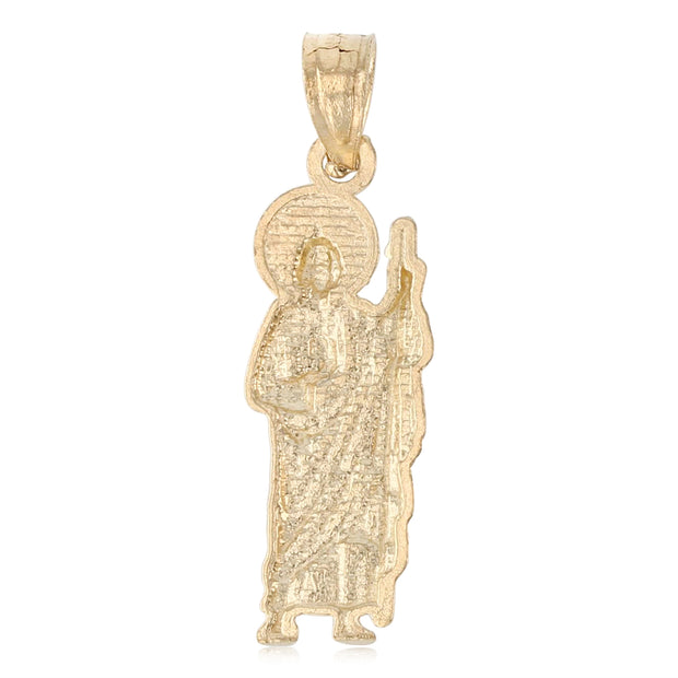 14K Gold Jesus Religious Charm Pendant