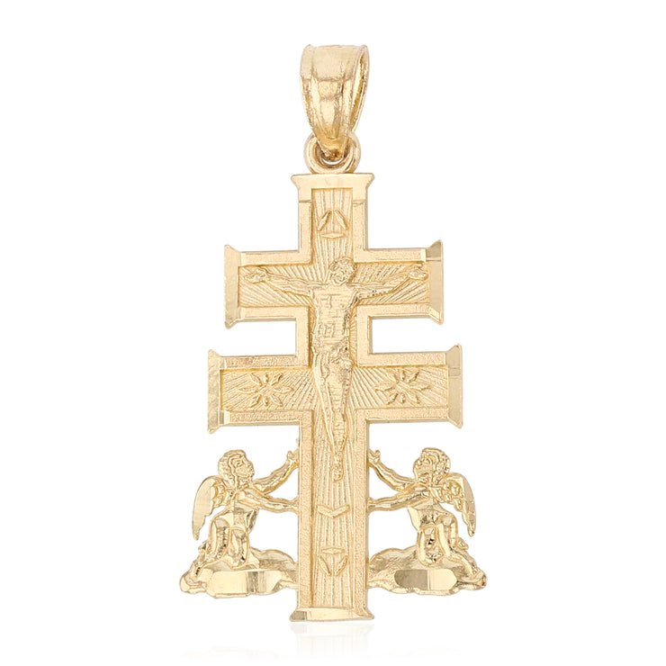 Cara Vaca Caravaca Angels Cross Pendant for Necklace or Chain