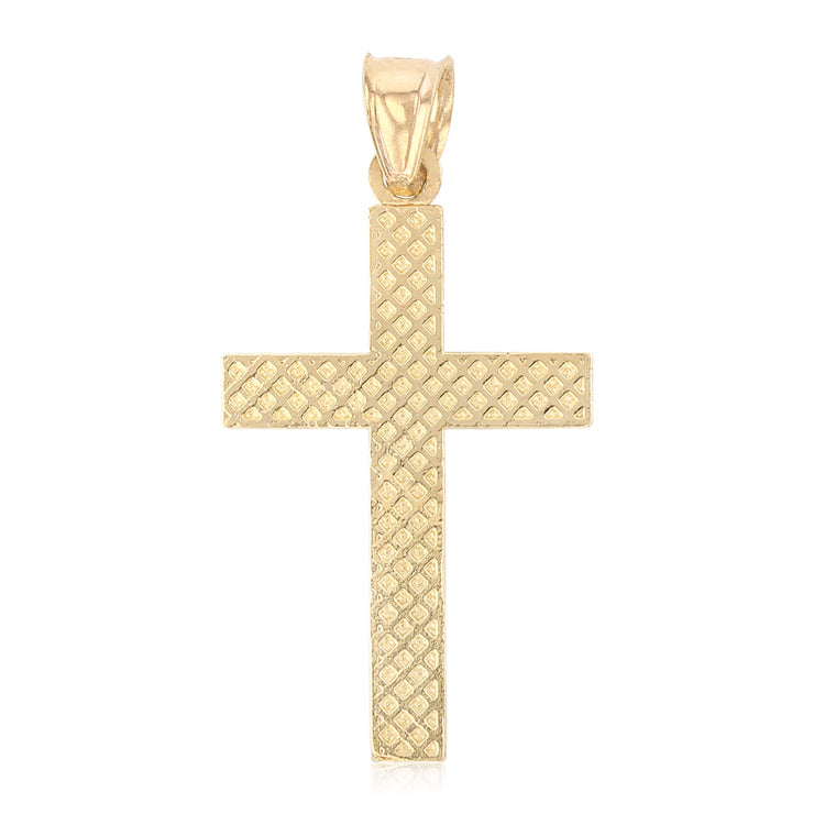 14K Gold Cross Religious Pendant