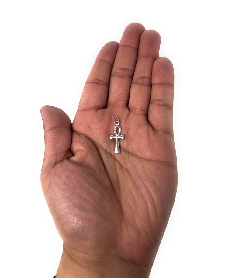 14K Gold Egyptian Ankh Cross Religious Pendant