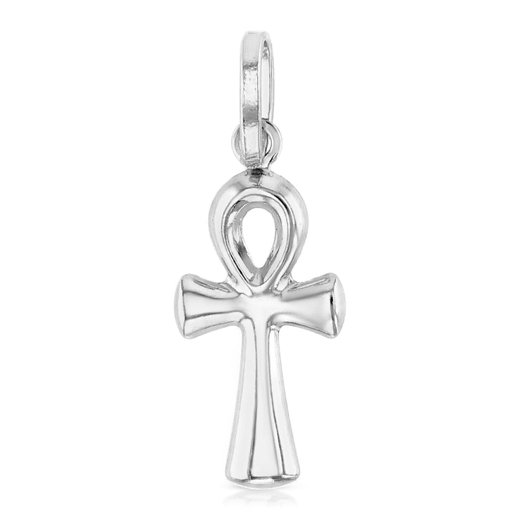 14K Gold Egyptian Ankh Cross Religious Pendant