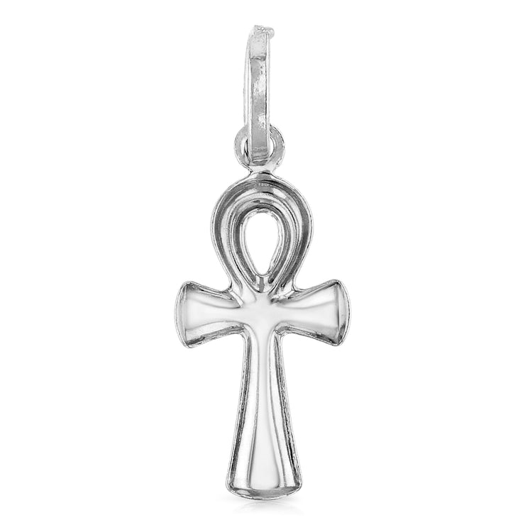 14K Gold Egyptian Ankh Cross Religious Pendant