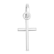 14K Gold Plain Cross Religious Pendant