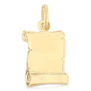 14K Gold Guadalupe Enamel Religious Pendant