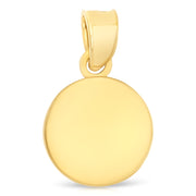 14K Gold Angel Pendant with 0.9mm Singapore Chain