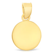 14K Gold Angel Pendant with 1.6mm Figaro 3+1 Chain