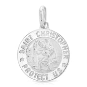 14K Gold St. Christopher Religious Pendant