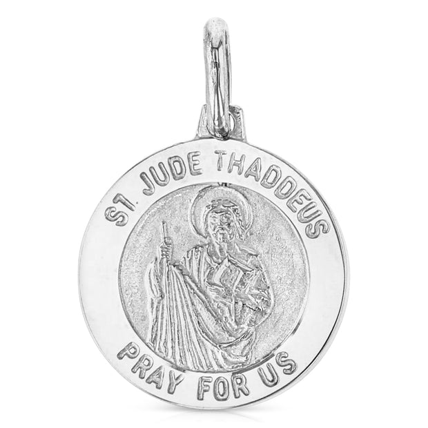 14K Gold St. Jude Thaddeus Religious Pendant