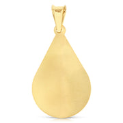 14K Gold Guadalupe Stamp Pendant with 2.6mm Valentino Star Chain