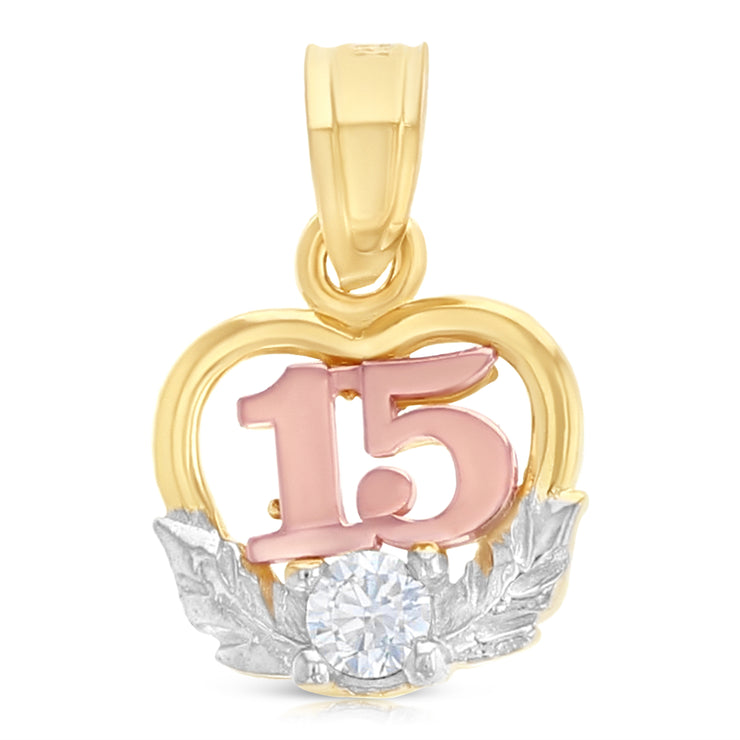Quinceanera Pendant for Necklace or Chain
