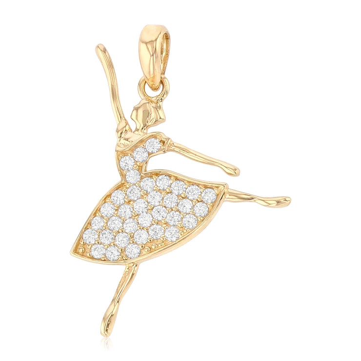 Ballerina Pendant for Necklace or Chain