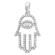 14K Gold Evil Eye CZ Pendant with 1.2mm Singapore Chain