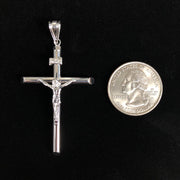 14K Gold Religious Crucifix Charm Pendant