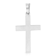 14K Gold Religious Cross Charm Pendant with 0.8mm Box Chain Necklace