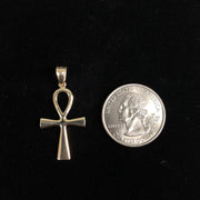 14K Gold Egyptian Ankh Religious Cross Charm Pendant