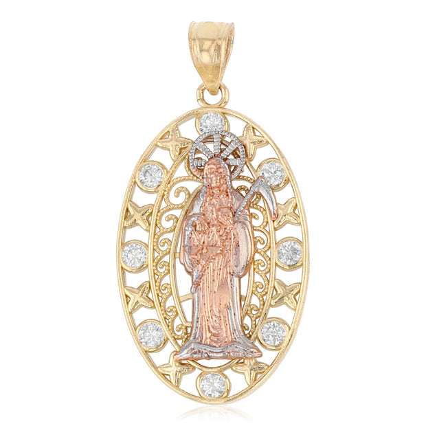 Santa Muerte Pendant for Necklace or Chain