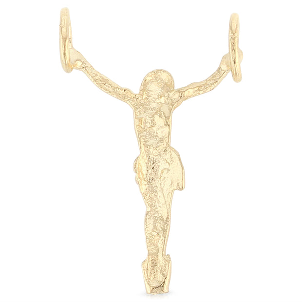 14K Gold Religious Jesus Christ Body Charm Pendant