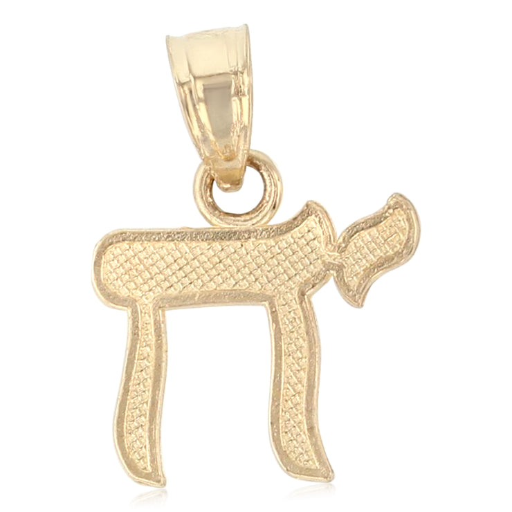 14K Gold Greek letter Pi Symbol or Mathematics Sign Charm Pendant