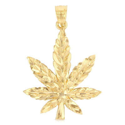 Marijuana Leaf Pendant for Necklace or Chain