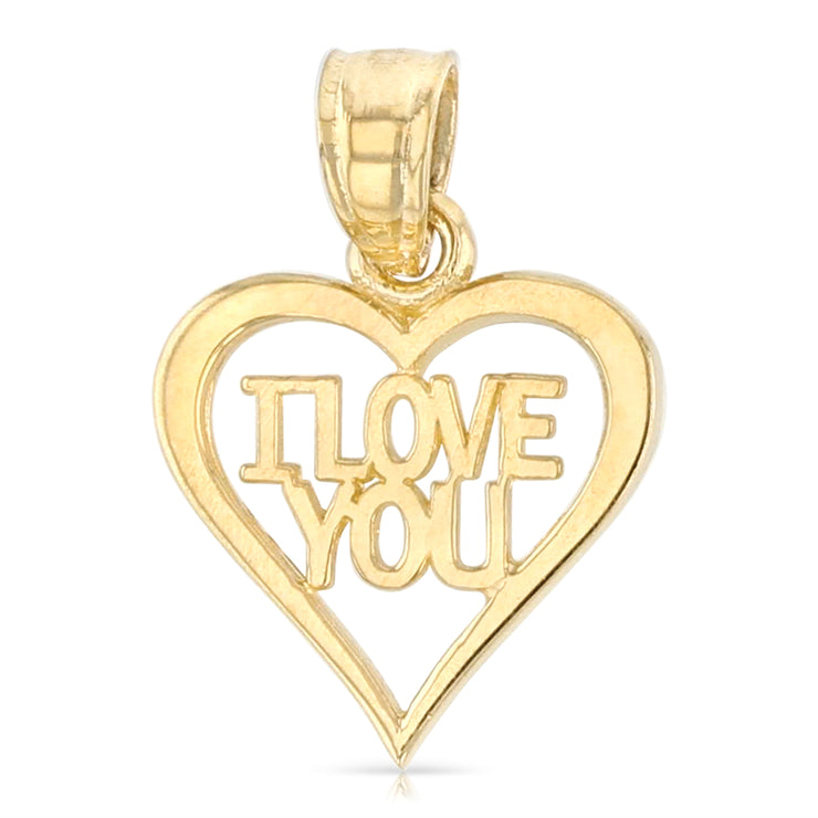 I Love You Heart Pendant for Necklace or Chain