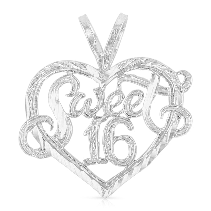 Sweet 16 years Ring Pendant for Necklace or Chain