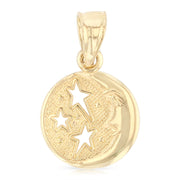 Moon & Star Pendant Pendant for Necklace or Chain