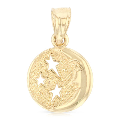 Moon & Star Pendant Pendant for Necklace or Chain