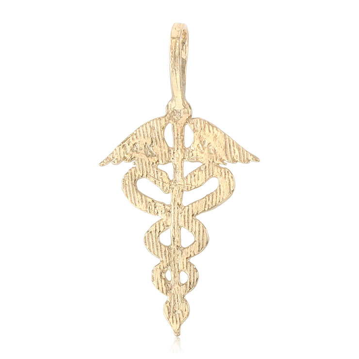 14K Gold Symbol of Medical SERVICE Charm Pendant