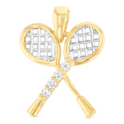 Tennis Racket Pendant Pendant for Necklace or Chain
