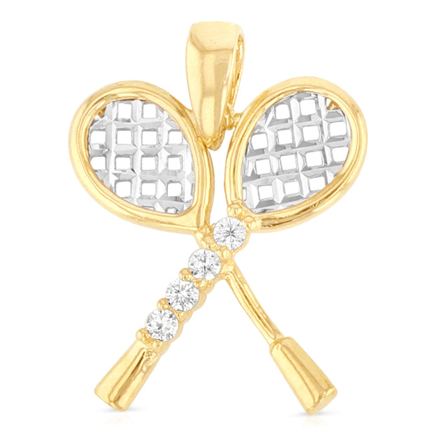 Tennis Racket Pendant Pendant for Necklace or Chain