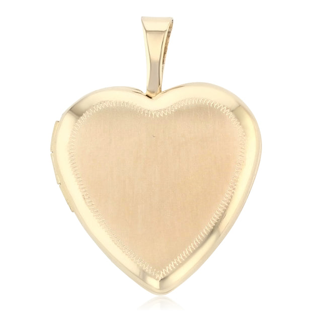 Heart Locket Pendant for Necklace or Chain