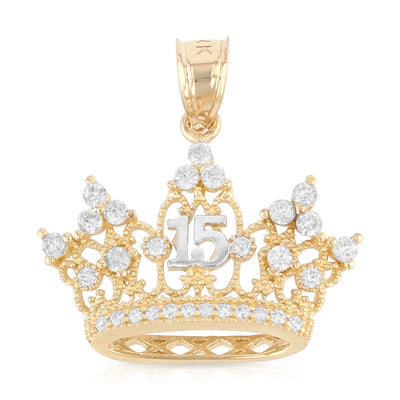 Quinceanera Pendant for Necklace or Chain
