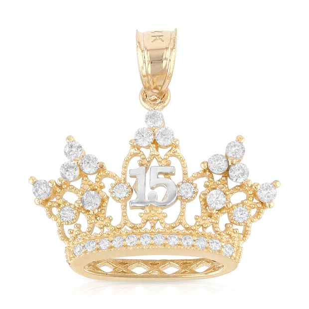 Quinceanera Pendant for Necklace or Chain