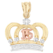 Quinceanera Pendant for Necklace or Chain