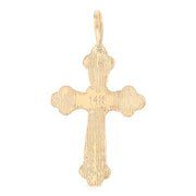 14K Gold Crucifix Cross Religious Pendant