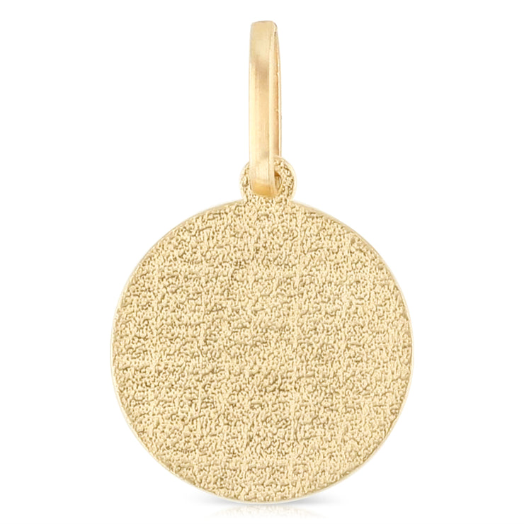 14K Gold Religious Angel Charm Pendant