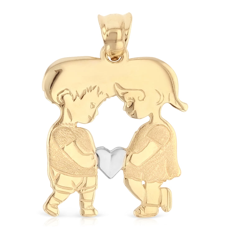 Boy and Girl Pendant for Necklace or Chain