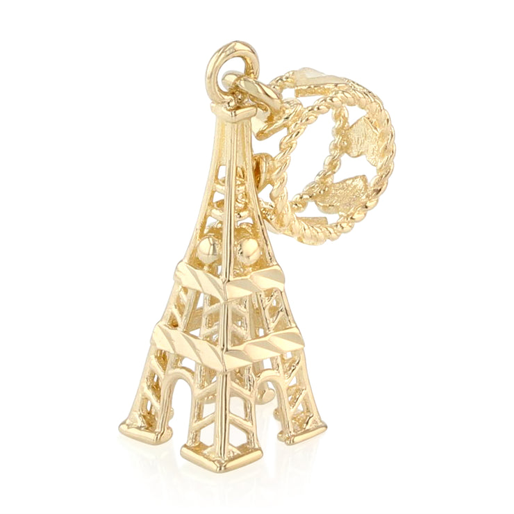 14K Gold Eiffel tower Mix & Match Charm Pendant