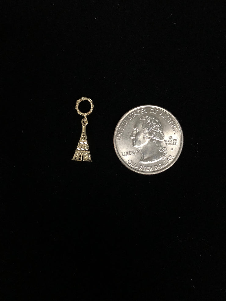 14K Gold Eiffel tower Mix & Match Charm Pendant