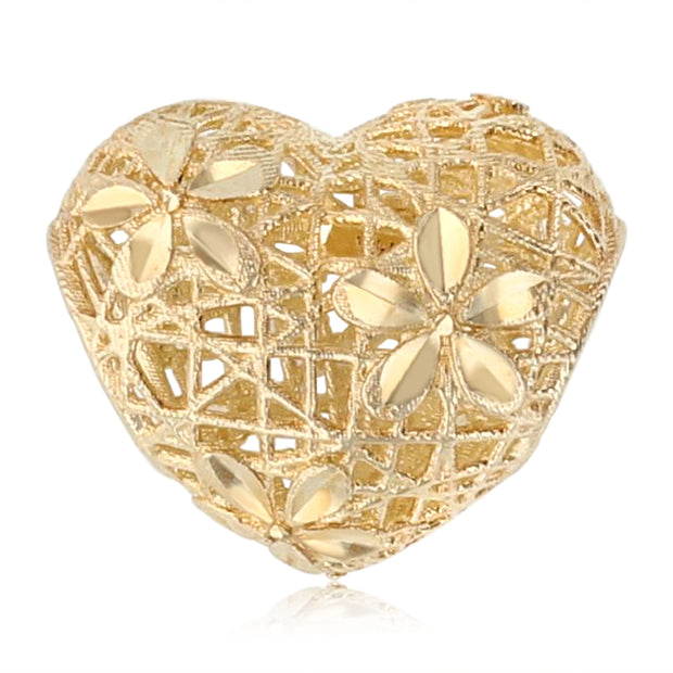 Heart Slider Pendant for Necklace or Chain